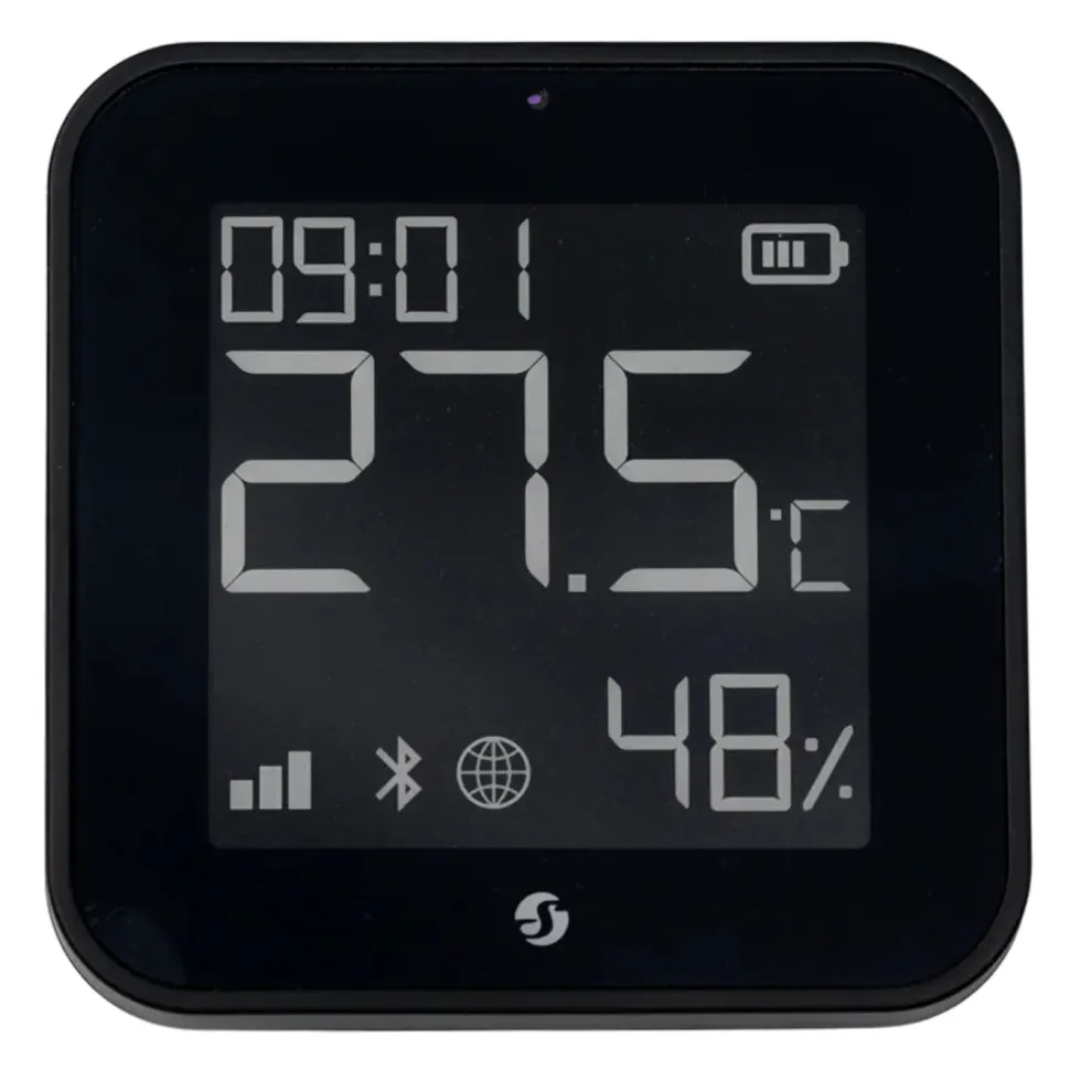 Shelly BLU H&T Display ZB sensor Svart