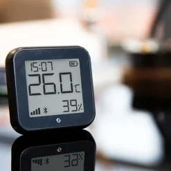 Shelly H&T Gen 3 Termometer och hygrometer Svart