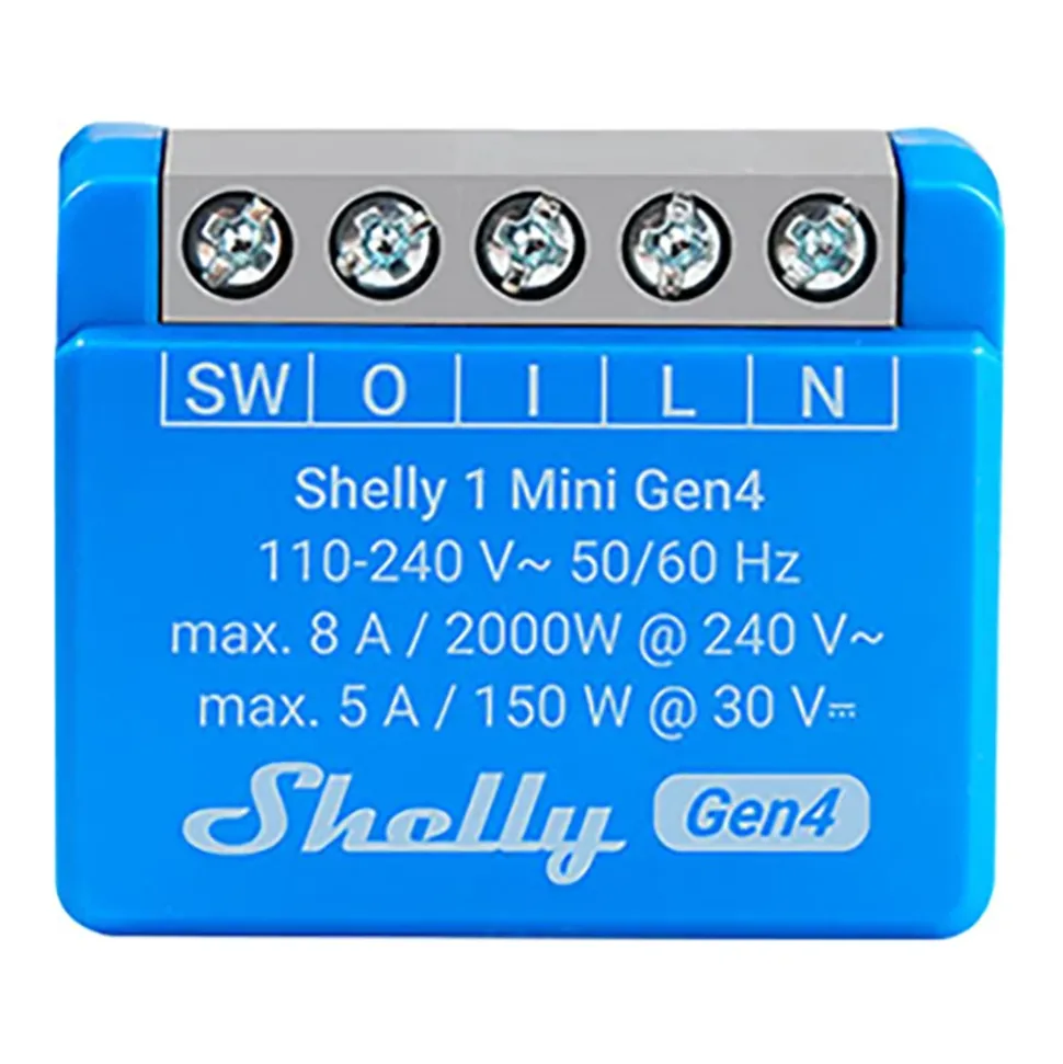 Shelly 1 Mini Gen4 smart strömbrytarmodul
