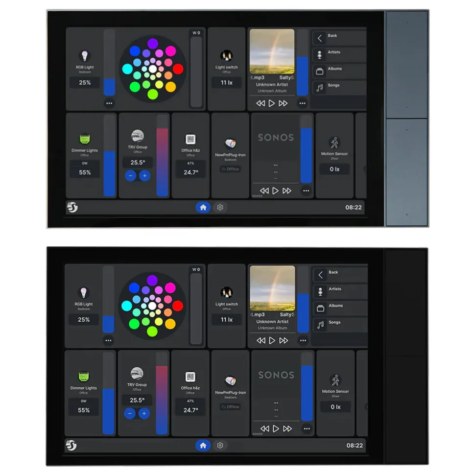 Shelly Wall Display XL smart kontrollpanel Svart