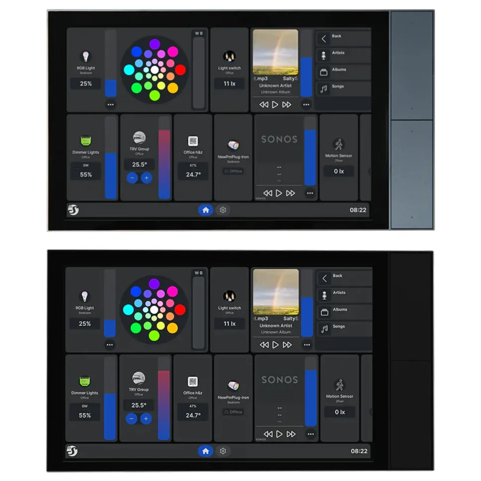Shelly Wall Display XL smart kontrollpanel Svart