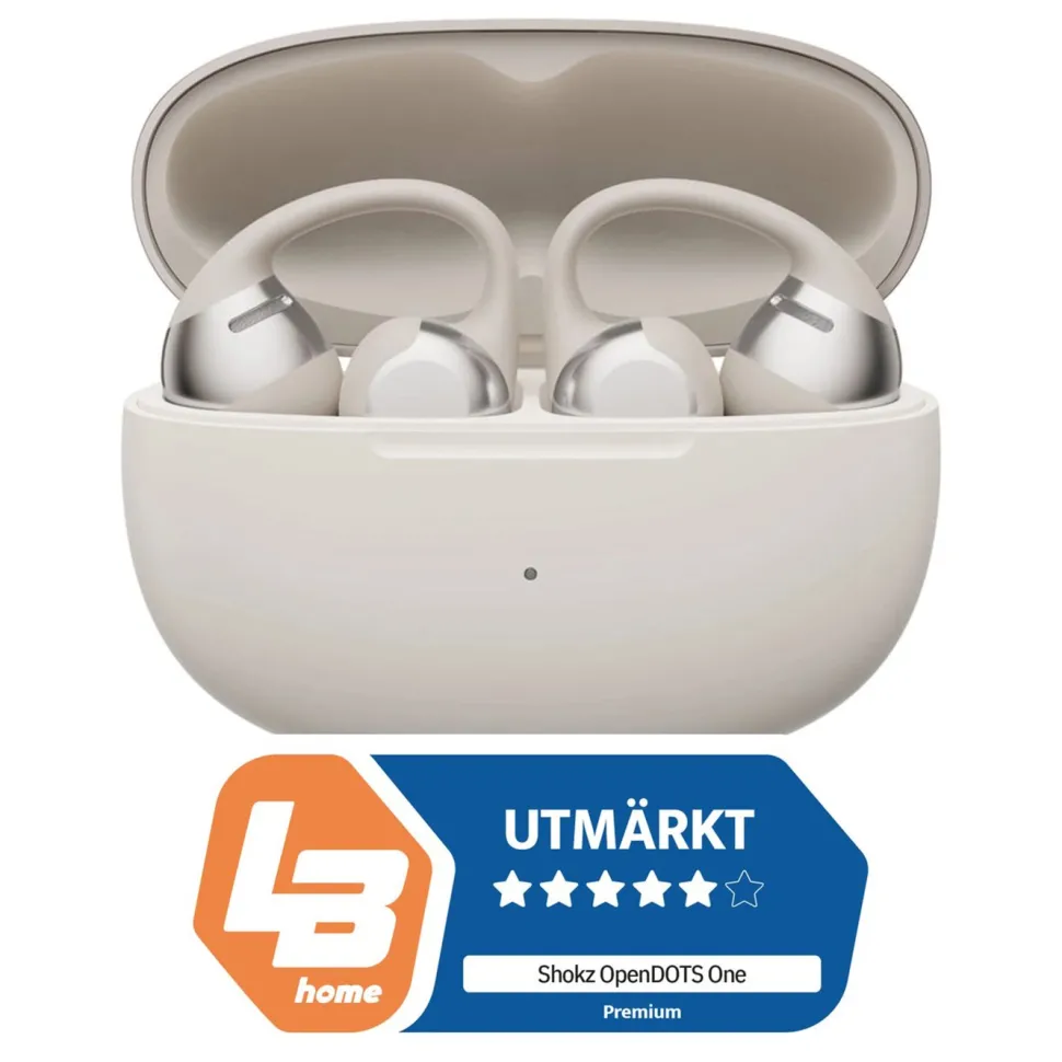 Shokz OpenDots One – Trådlösa öppna clip-on-hörlurar Grå