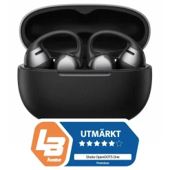 Shokz OpenDots One – Trådlösa öppna clip-on-hörlurar Svart