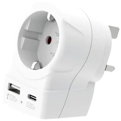 Skross Reseadapter Europa till UK USB AC PD 20W