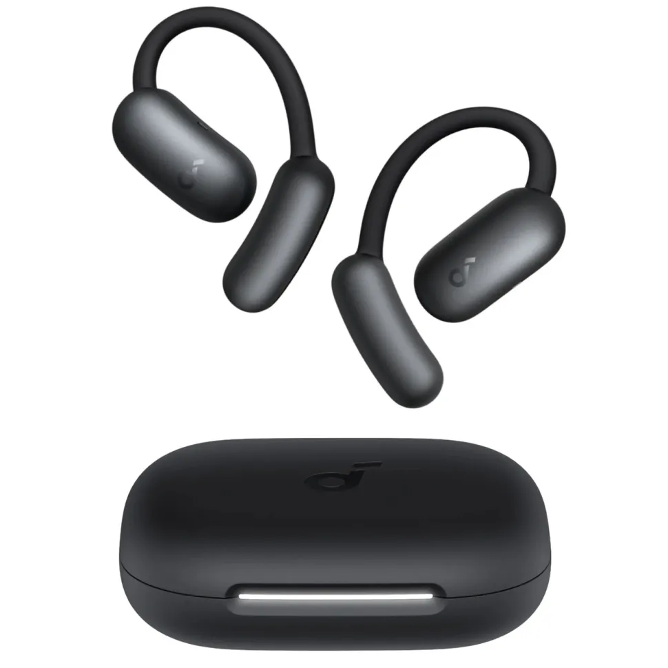 Soundcore AeroFit 2 Open-Ear hörlurar Svart
