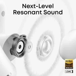 Soundcore AeroFit 2 Pro open ear-hörlurar med brusreducering Vit