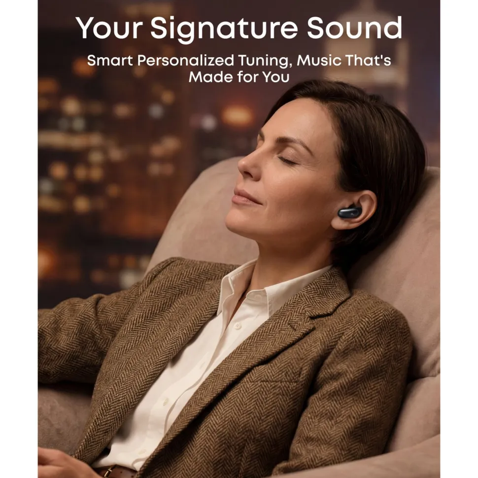 Soundcore Liberty 5 Pro Max trådlösa in-ear-hörlurar Svart