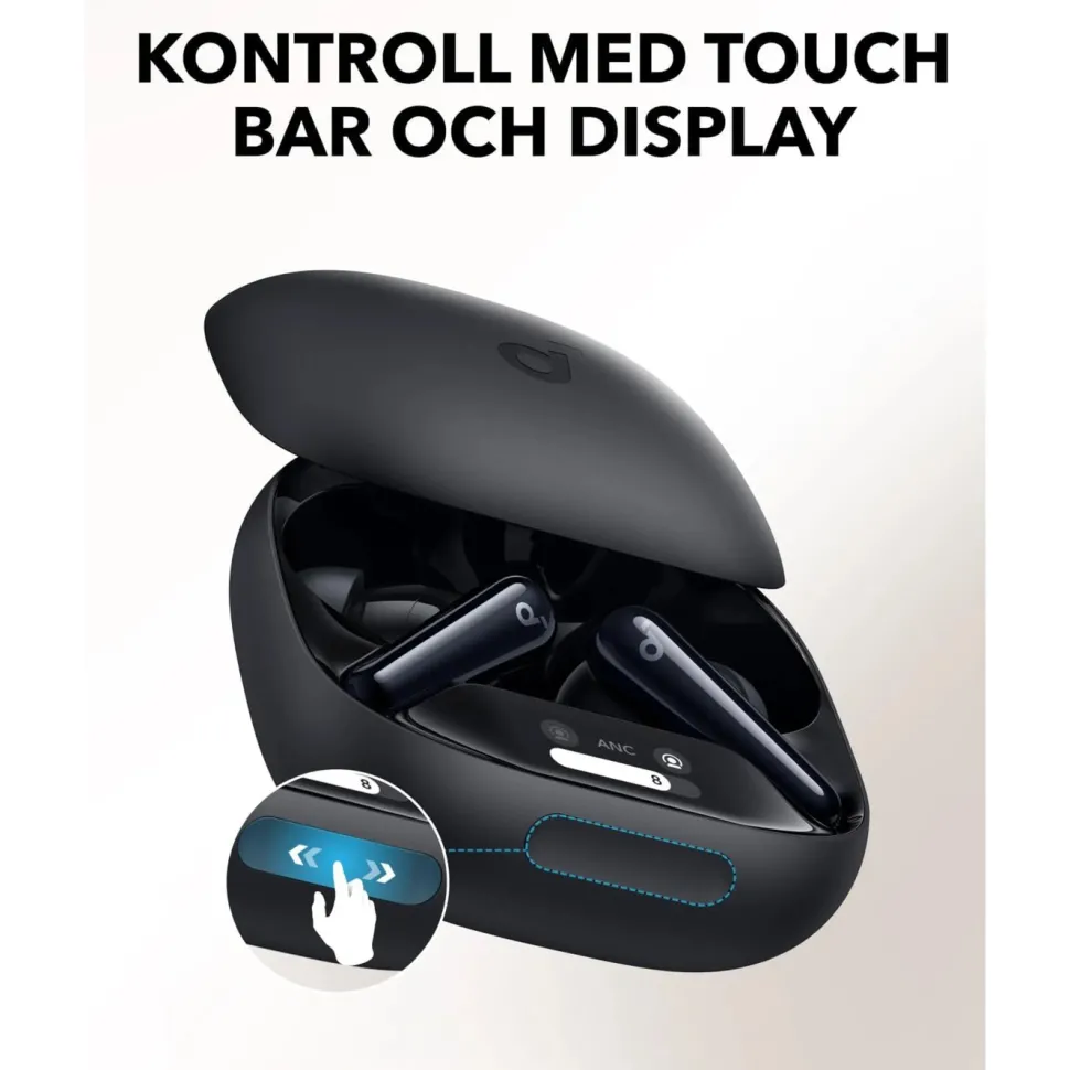 Soundcore Liberty 4 Pro trådlösa hörlurar med brusreducering Black