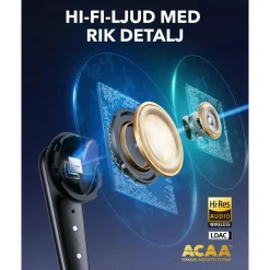Soundcore Liberty 4 Pro trådlösa hörlurar med brusreducering Black