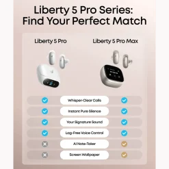 Soundcore Liberty 5 Pro trådlösa in-ear-hörlurar Vit