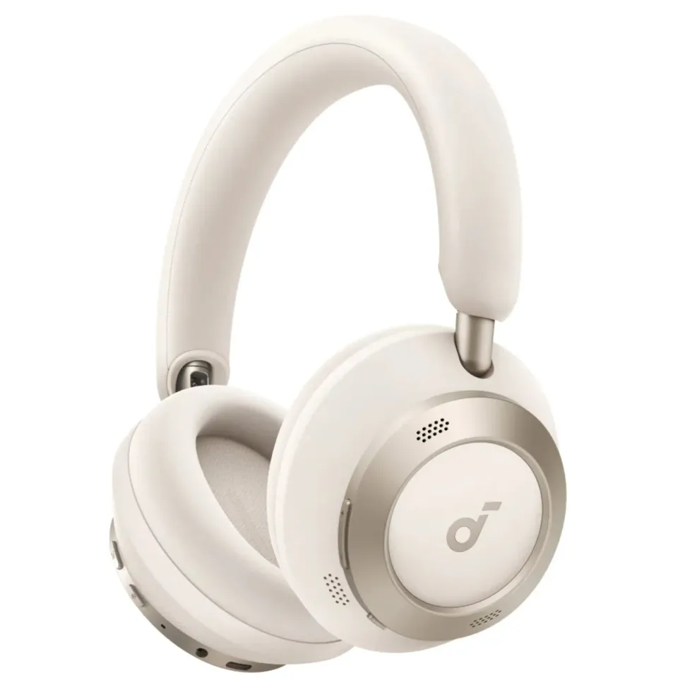 Soundcore Space One Pro trådlösa ANC-hörlurar Cream-White