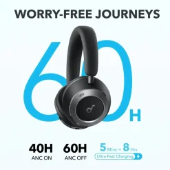 Soundcore Space One Pro trådlösa ANC-hörlurar Jet Black