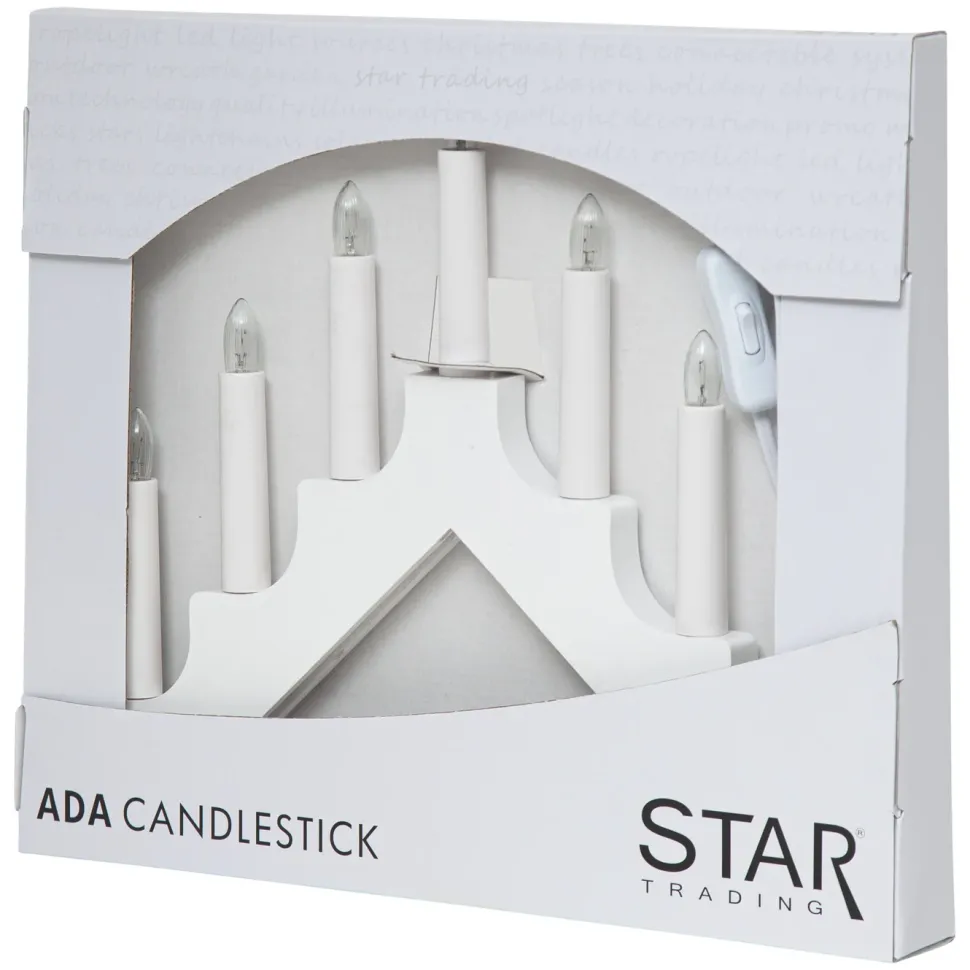 Star Trading Adventsljusstake 7-Armad Vit