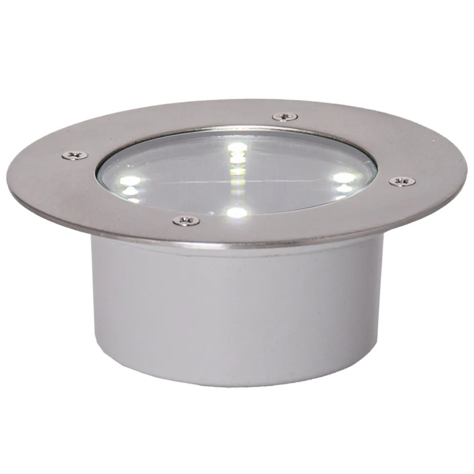 Star Trading Solcellsspotlight Decklight Silver