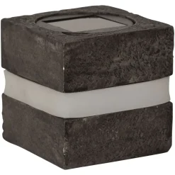 Star Trading Stonecube Trädgårdsbelysning med solceller 2-pack