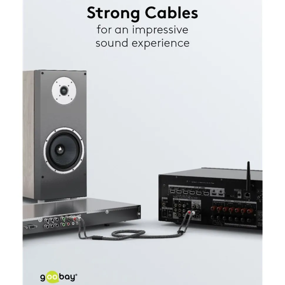 Stereo RCA-kabel 2 m