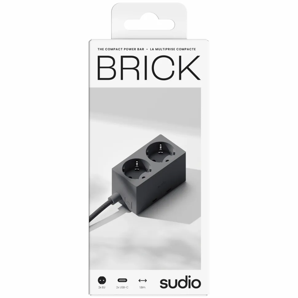 Sudio Brick grenuttag med GaN-laddning 30 W Svart