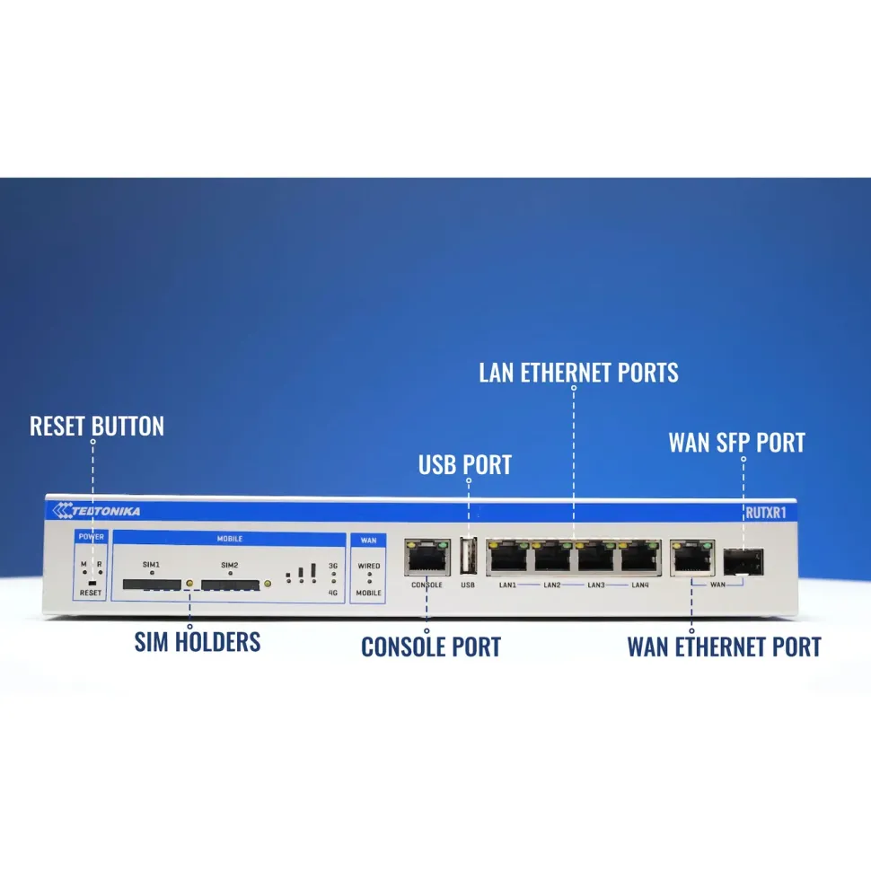 Teltonika RUTXR1 Rackmonterad 4G-router