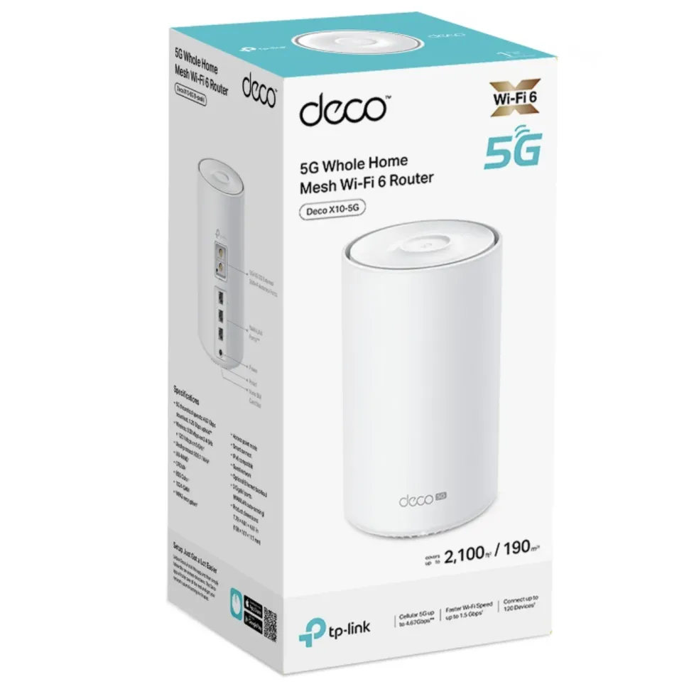 TP-Link Deco X10-5G AX1500 – Mesh-router med 5G 1-pack