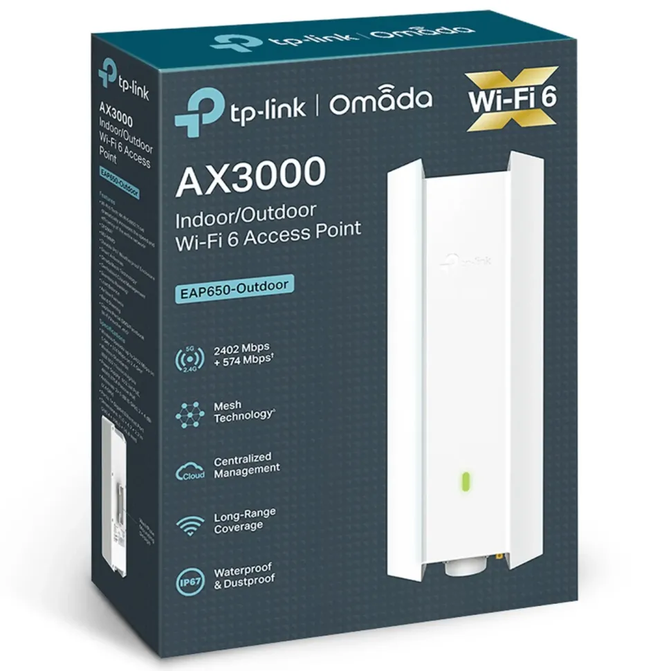 TP-Link EAP650-Outdoor Accesspunkt för utomhusbruk AX3000