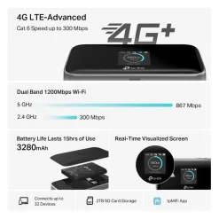 TP-Link M7450 4G-router AC1200