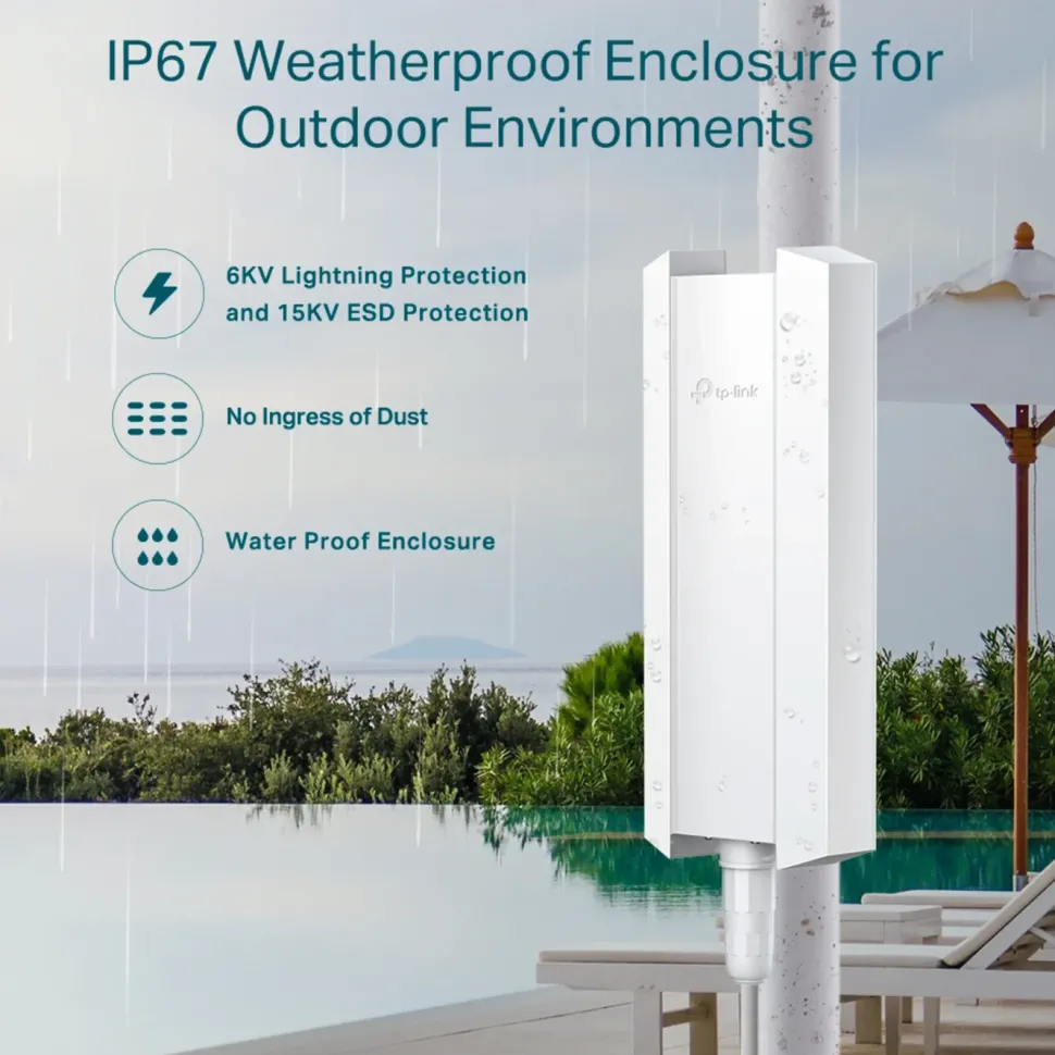 TP-Link Omada EAP610-Outdoor Wifi 6 Roaming-accesspunkt AX1800