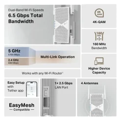 TP-Link RE405BE Wi-Fi 7-repeater BE6500 BE6500