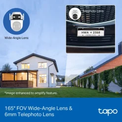 TP-Link Tapo C545D Övervakningskamera med dubbla linser 2K, IP66, wifi