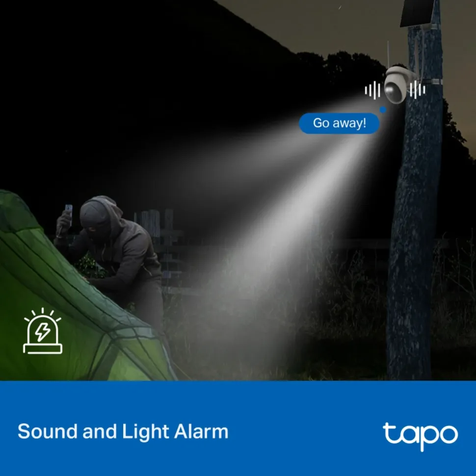 TP-Link Tapo C665G Solcellsdriven 4K Pan/Tilt övervakningskamera med Wi-Fi/4G