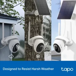 TP-Link Tapo C665G Solcellsdriven 4K Pan/Tilt övervakningskamera med Wi-Fi/4G