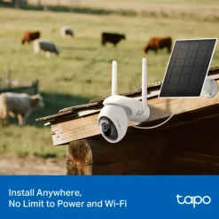 TP-Link Tapo C665G Solcellsdriven 4K Pan/Tilt övervakningskamera med Wi-Fi/4G