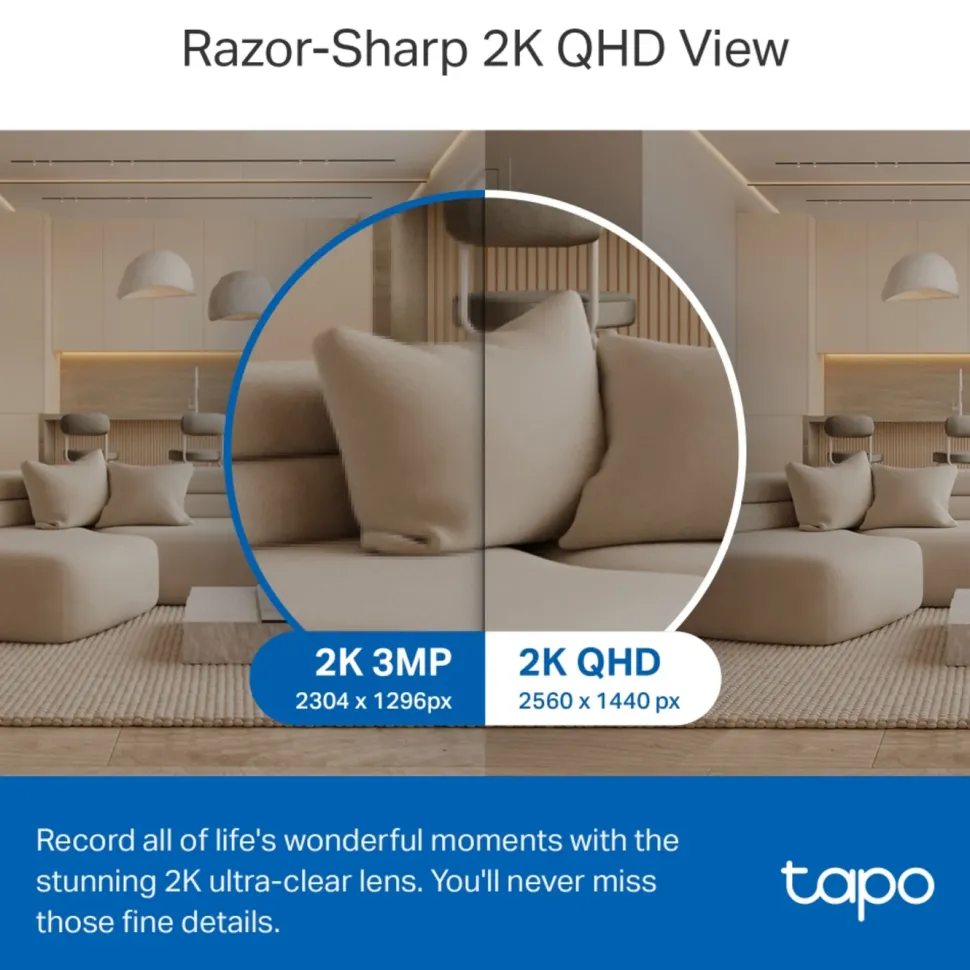 TP-Link Tapo C220 Pan/Tilt AI Övervakningskamera