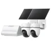 TP-Link Tapo HB112 solcellsdriven övervakningskamera 2K pan/tilt 2-pack Vit