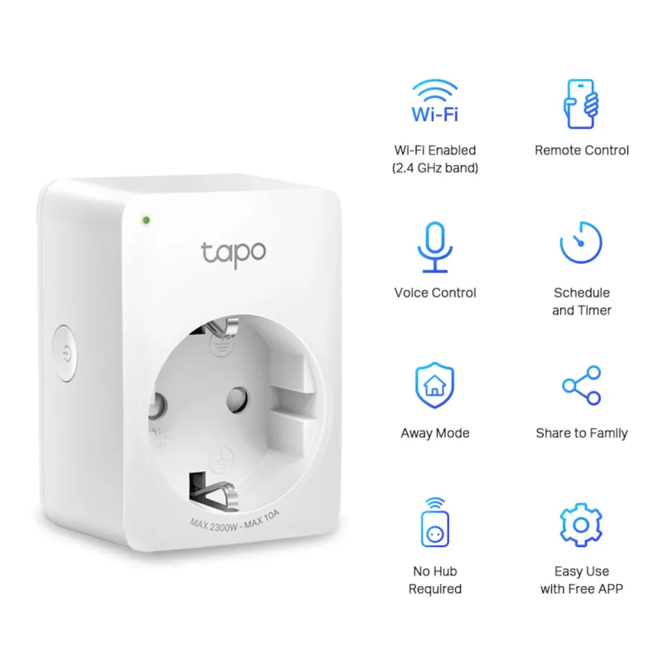 TP-Link Tapo Mini Smart Wifi Fjärrströmbrytare 4-pack