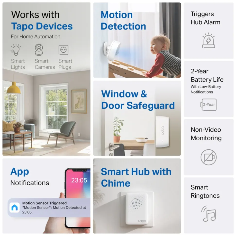 TP-Link Tapo T30 KIT – Smarta sensorer för ett tryggare och bekvämare hem
