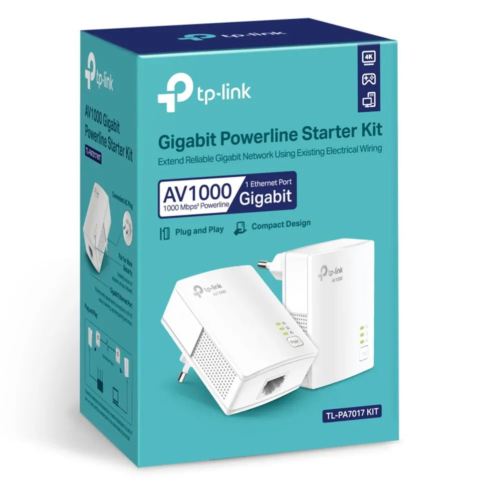 TP-Link TL-PA7017 KIT Homeplug 1 Gb/s 2-pack