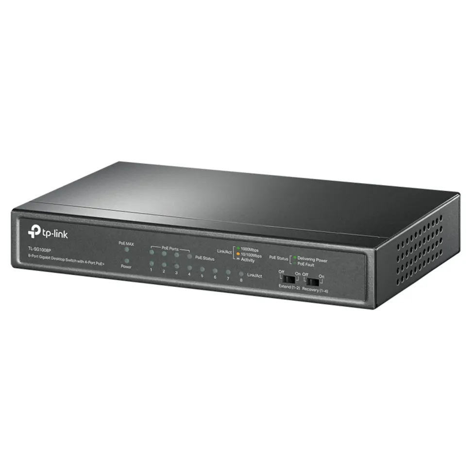 TP-Link TL-SG1008P PoE+-gigabitswitch 8 portar