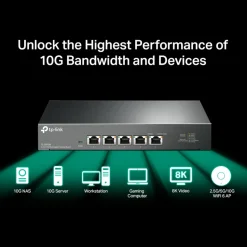 TP-Link TL-SX105 Gigabitswitch 5 portar 10 Gb/s
