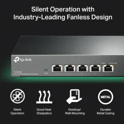 TP-Link TL-SX105 Gigabitswitch 5 portar 10 Gb/s