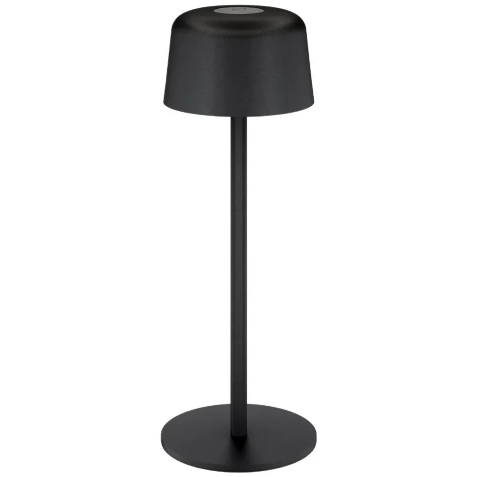 Trådlös LED-bordslampa 25 cm Svart