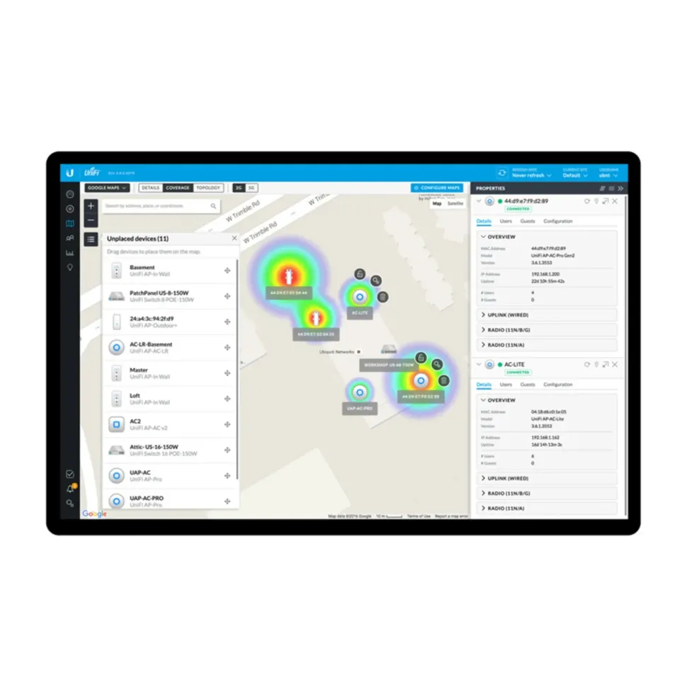 Ubiquiti Unifi UAP-AC-LR Roaming-accesspunkt AC1300
