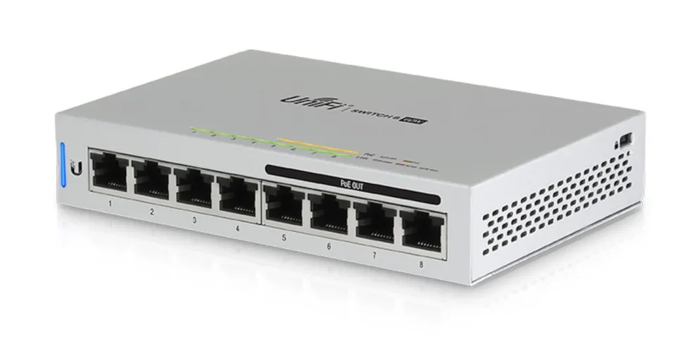 Ubiquiti Unifi US-8-60W POE-gigabitswitch 8 portar