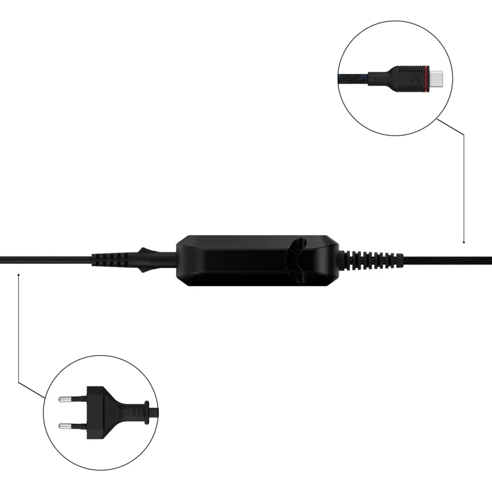Unisynk GaN-laddare med USB-C 65 W