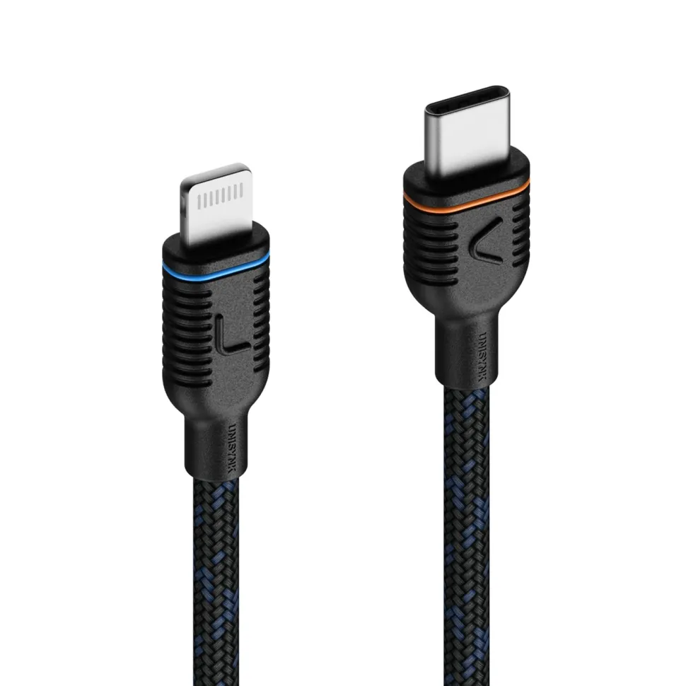 Unisynk Magnetisk USB-C till Lightning-kabel 1 m