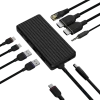 Unisynk USB-C-dockningsstation 9 portar 4K för dubbla skärmar