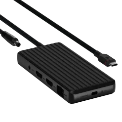Unisynk USB-C-dockningsstation 9 portar 4K för dubbla skärmar