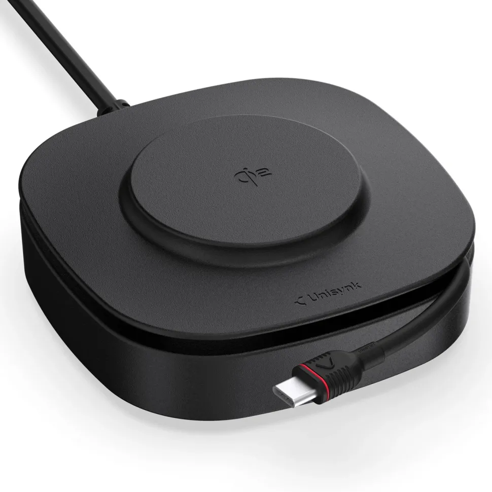 Unisynk USB-C Laptop/Qi2 2-i-1-laddare 80W