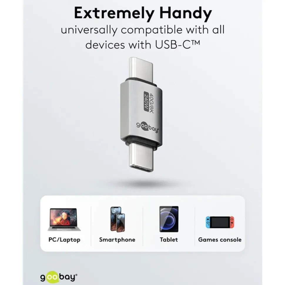 USB-C-adapter rak, USB4, 40 Gbit/s, 240 W