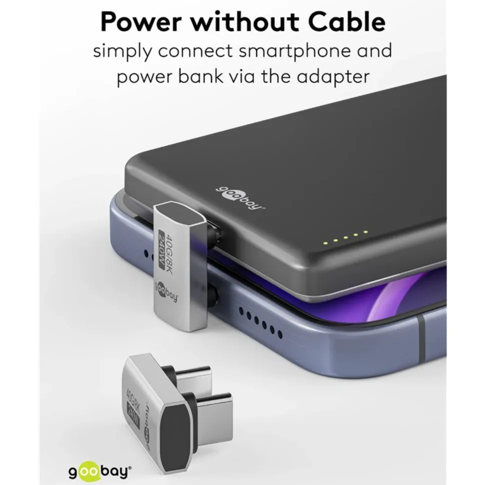USB-C-adapter 180° U-form med USB4