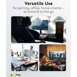 USB-C-adapter 90° vinklad med USB4-stöd